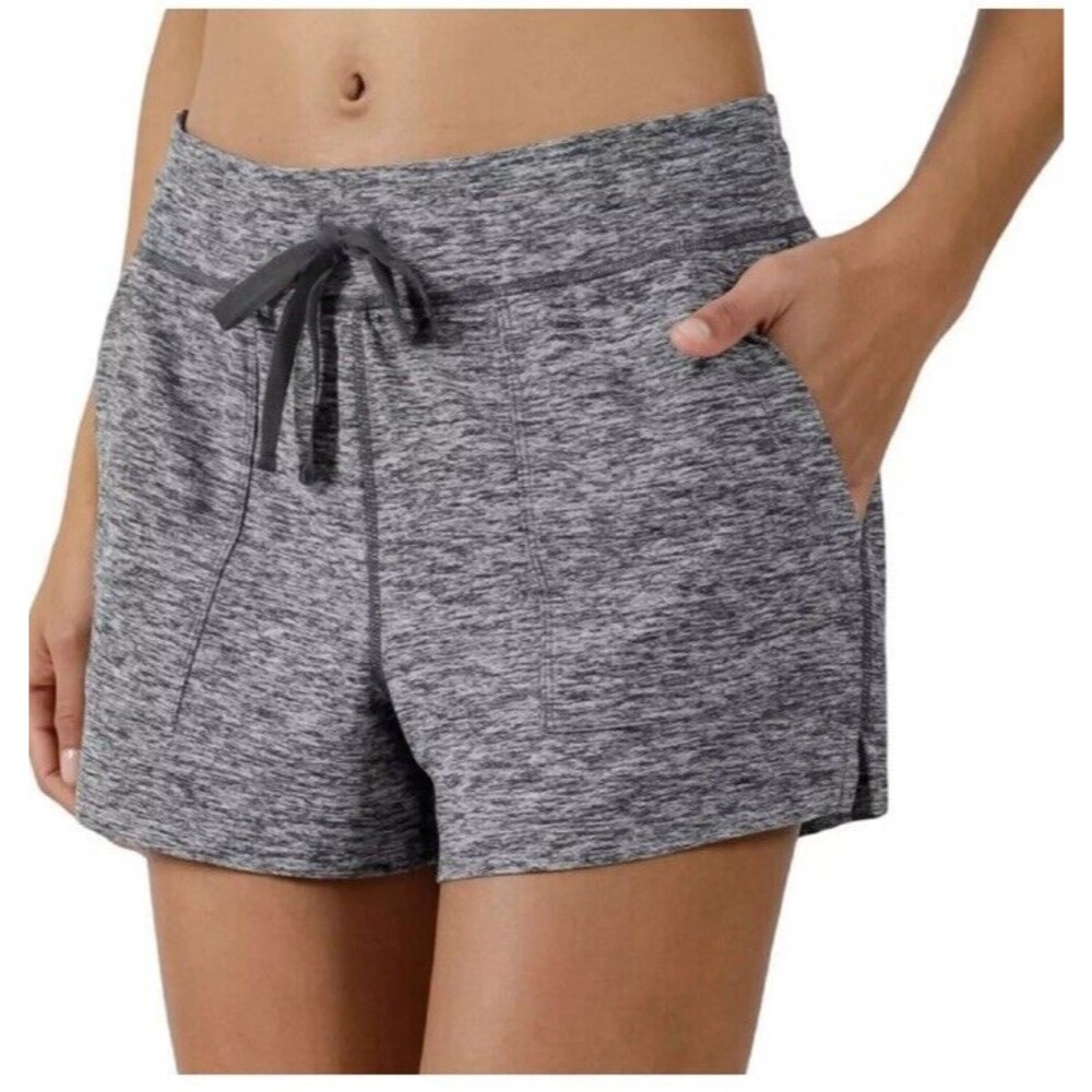 90 DEGREE BY REFLEX WOMEN'S SUPER SOFT SHORTS,gray Color,size 1XL